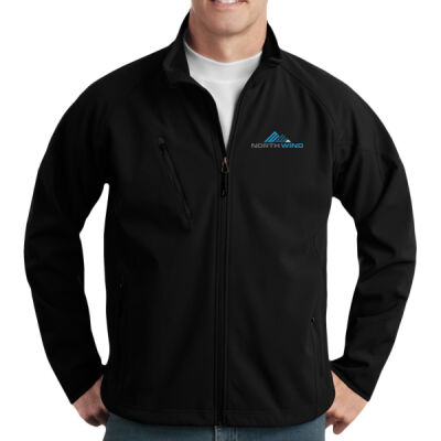 Embroidered  - Tall Textured Soft Shell Jacket Thumbnail