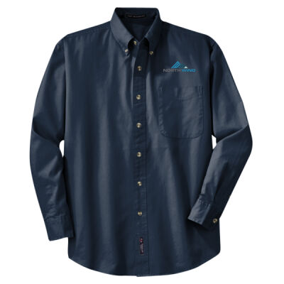 Embroidered  - Tall Long Sleeve Twill Shirt Thumbnail