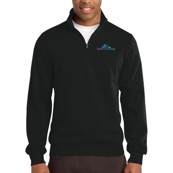 Embroidered  - Tall 1/4 Zip Sweatshirt Thumbnail