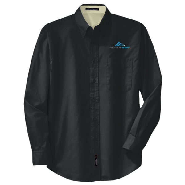 Embroidered  - Tall Long Sleeve Easy Care Shirt Thumbnail