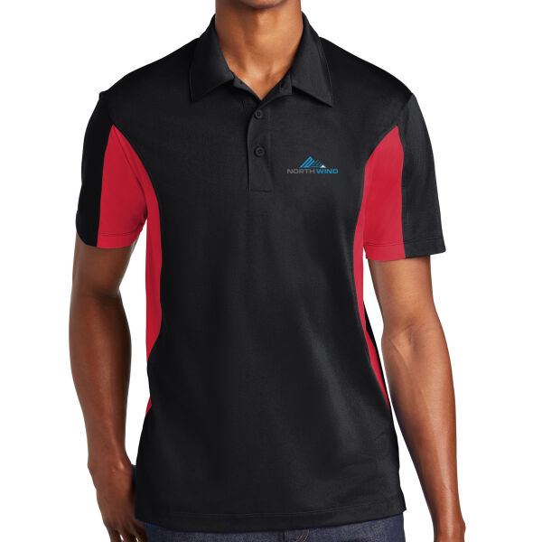 Embroidered  - Tall Side Blocked Micropique Sport Wick ® Polo Thumbnail