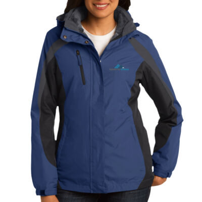 Embroidered  - Ladies Colorblock 3 in 1 Jacket Thumbnail