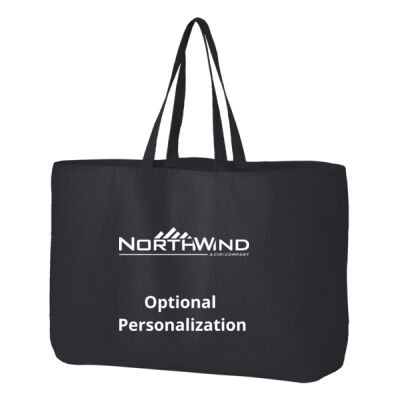 North Wind Printed Personalized - Ideal Twill Jumbo Tote Thumbnail