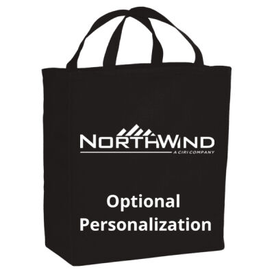 North Wind Printed Personalized - Ideal Twill Grocery Tote Thumbnail
