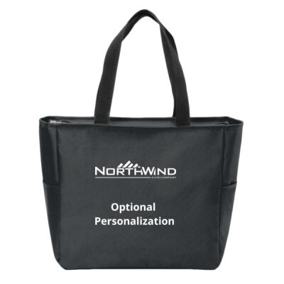 North Wind Printed Personalized - Essential Zip Tote Thumbnail
