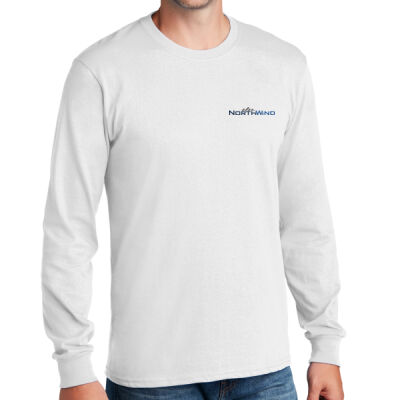 Left Sleeve Full Color Print  - Long Sleeve Core Cotton Tee Thumbnail