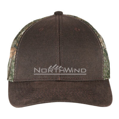 Embroidered  - Pigment Print Camouflage Mesh Back Cap Thumbnail