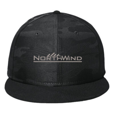 Embroidered  - Camo Flat Bill Snapback Cap Thumbnail