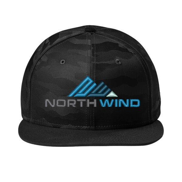 Embroidered  - Camo Flat Bill Snapback Cap Thumbnail