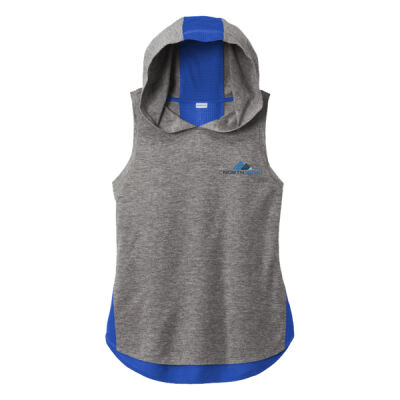 North Wind Printed - Ladies PosiCharge ® Tri Blend Wicking Draft Hoodie Tank Thumbnail