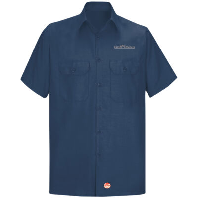 Embroidered  - Short Sleeve Solid Ripstop Shirt Thumbnail