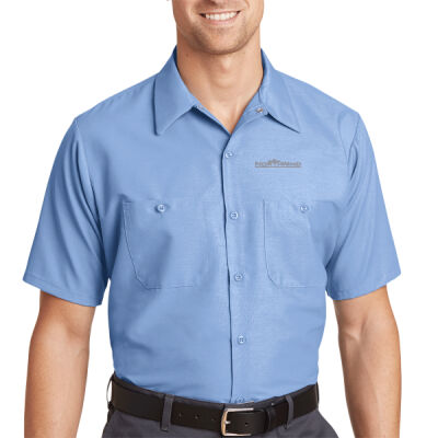 Embroidered  - Short Sleeve Industrial Work Shirt Thumbnail