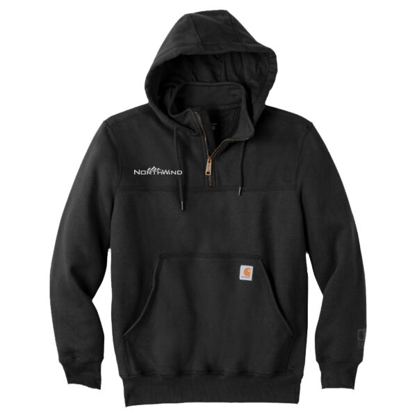 Printed  - Rain Defender ® Paxton Heavyweight Hooded Zip Mock Sweatshirt Thumbnail