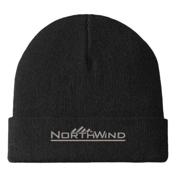 Embroidered  - Knit Cuff Beanie Thumbnail