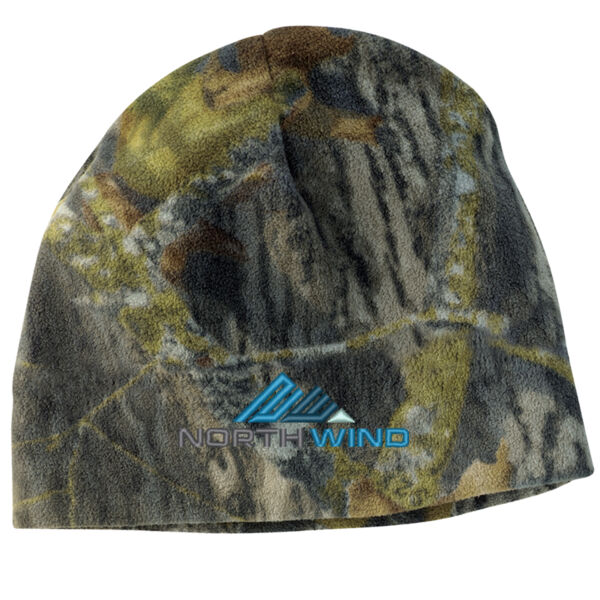Embroidered  - Camouflage Fleece Beanie Thumbnail