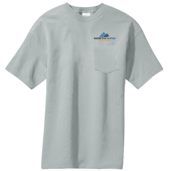 Crest Print  - Core Blend Pocket Tee Thumbnail