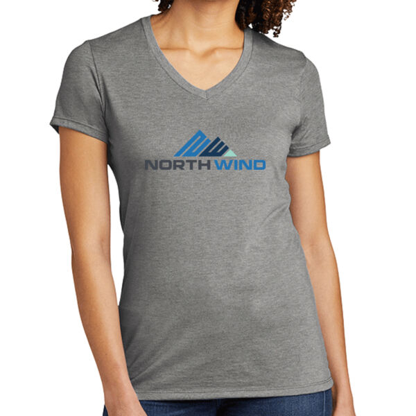 Full front print  - Women's Tri Blend V Neck Tee Thumbnail