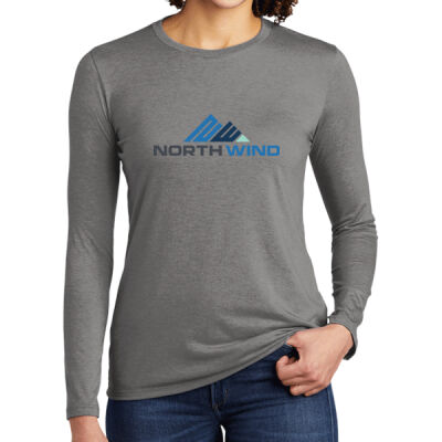Full front print  - Women's Tri Blend Long Sleeve Tee Thumbnail