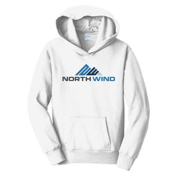 Full front print  - Youth Fan Favorite Fleece Pullover Hooded Sweatshirt Thumbnail