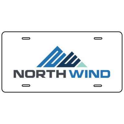 North Wind Printed - Aluminum Full Color Printed License Plate Thumbnail