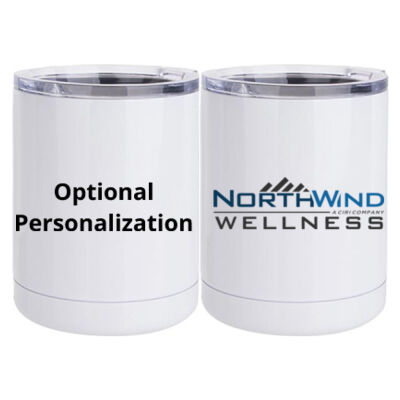 WC Printed Personalized  - 10 oz White Stainless Steel Short Tumbler Thumbnail