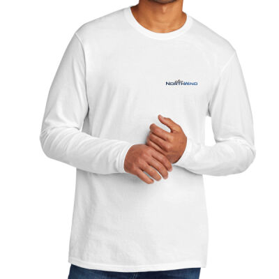 Left Sleeve Full Color Print  - Tri Blend Long Sleeve Tee Thumbnail