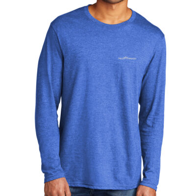 Right Sleeve Light Print - Tri Blend Long Sleeve Tee Thumbnail
