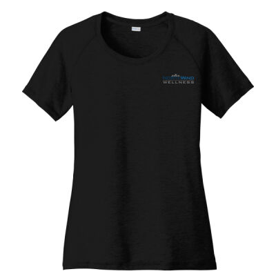 NWW - Ladies PosiCharge ® Tri Blend Wicking Scoop Neck Raglan Tee Thumbnail