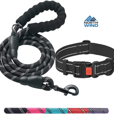 North Wind Printed - Ladoogo Heavy Duty Dog Leash/Collar  Thumbnail