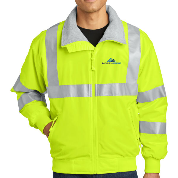 Printed Front/Back - Enhanced Visibility Challenger™ Jacket with Reflective Taping Thumbnail