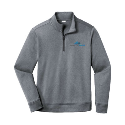 Embroidered - PosiCharge ® Sport Wick ® Heather Fleece 1/4 Zip Pullover Thumbnail