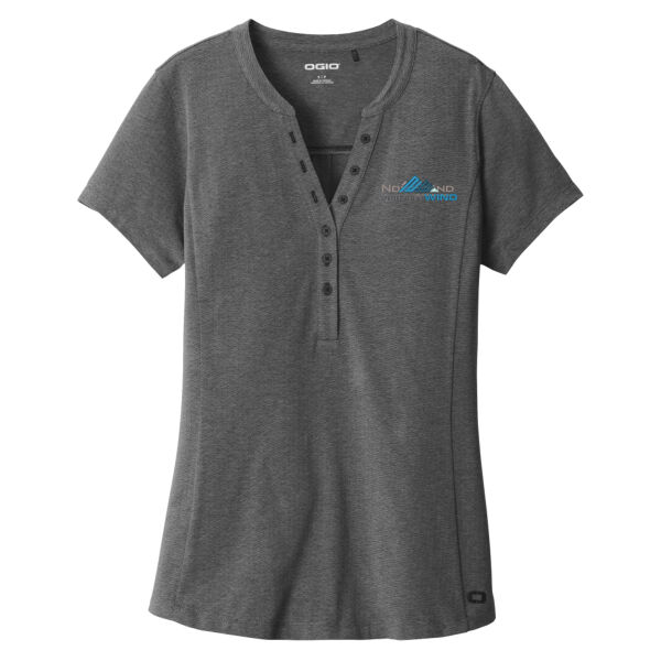 Embroidered - Ladies Tread Henley Thumbnail
