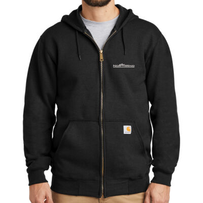 Embroidered - Midweight Hooded Zip Front Sweatshirt Thumbnail
