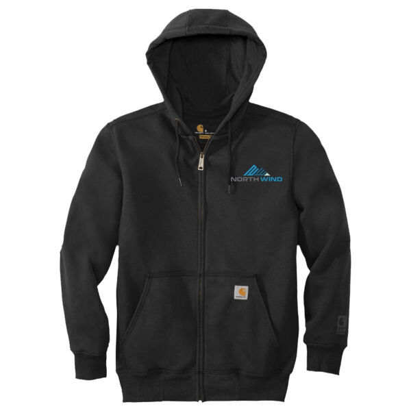 Embroidered - Rain Defender ® Paxton Heavyweight Hooded Zip Front Sweatshirt Thumbnail