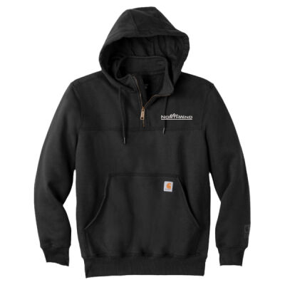 Embroidered - Rain Defender ® Paxton Heavyweight Hooded Zip Mock Sweatshirt Thumbnail