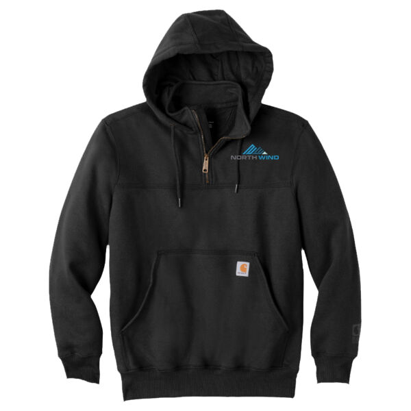 Embroidered - Rain Defender ® Paxton Heavyweight Hooded Zip Mock Sweatshirt Thumbnail