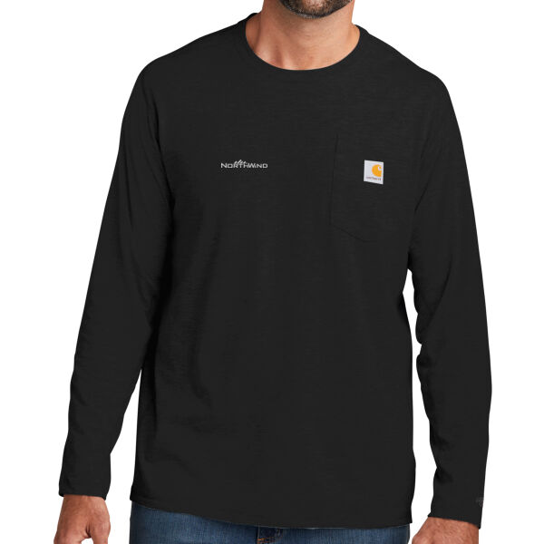Printed  - Force ® Long Sleeve Pocket T Shirt Thumbnail