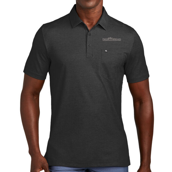 Embroidered  - Oceanside Heather Pocket Polo Thumbnail