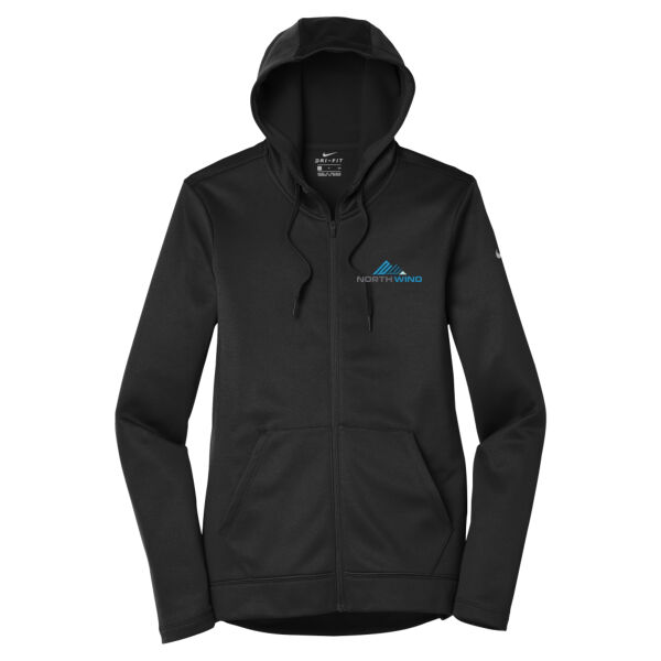 Embroidered  - Ladies Therma FIT Full Zip Fleece Hoodie Thumbnail