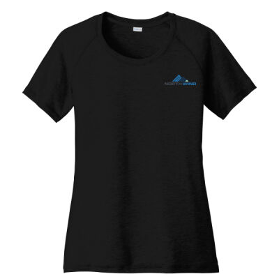 North Wind Printed - NW Wellness Ladies PosiCharge ® Tri Blend Wicking Scoop Neck Raglan Tee Thumbnail