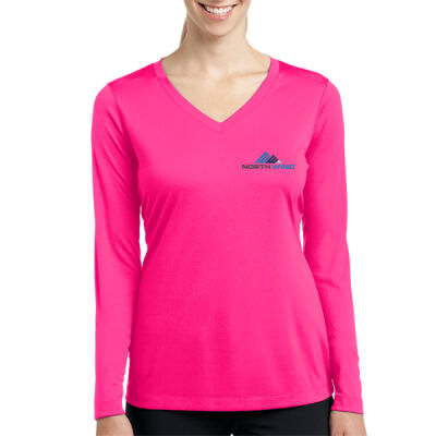 North Wind Printed - Ladies Long Sleeve PosiCharge ® Competitor™ V Neck Tee Thumbnail