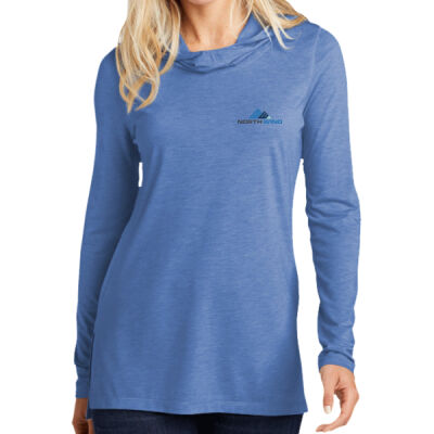 North Wind Printed - Ladies PosiCharge ® Tri Blend Wicking Long Sleeve Hoodie Thumbnail