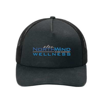 NWW Embroidered  - Low Profile Snapback 5 Panel Trucker Cap Thumbnail
