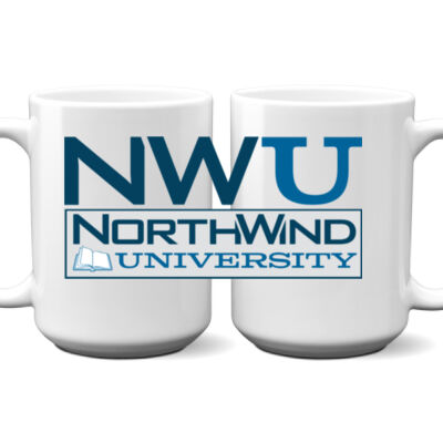 NWU  - 15 oz. NO MINIMUM Full Color Printed Ceramic Mug Thumbnail