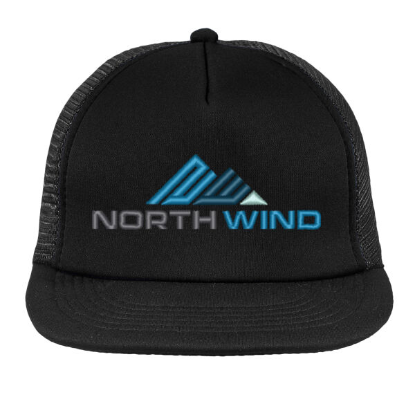 Embroidered  - Flat Bill Snapback Trucker Cap  Thumbnail