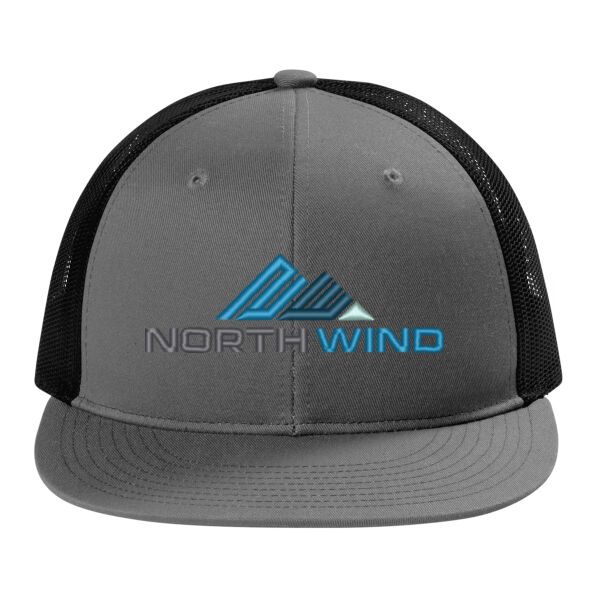 Embroidered  - Snapback Flat Bill Trucker Cap Thumbnail