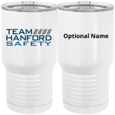 Personalized Team Hanford Safety Printed - 20 oz. Tall Stainless Steel Vacuum Insulated Tumbler White Thumbnail