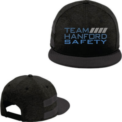 Team Hanford Safety Embroidered - Shadow Heather Striped Flat Bill Snapback Cap Thumbnail
