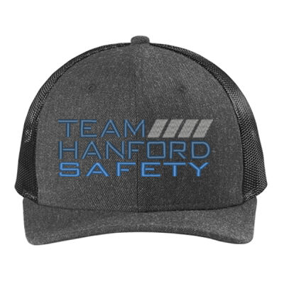 Team Hanford Safety Embroidered - Snapback Low Profile Trucker Cap Thumbnail