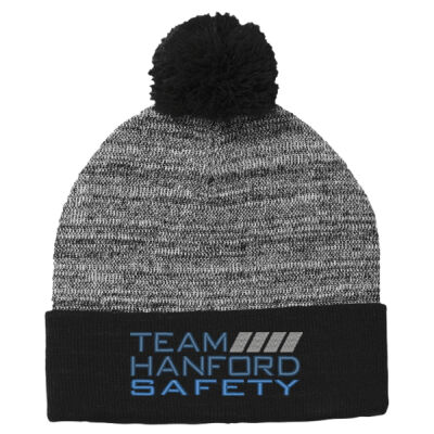 Team Hanford Safety Embroidered - Heather Pom Pom Beanie Thumbnail